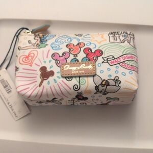Dooney & Bourke Disney Sketch Comic Makeup Case Or Small Bag
